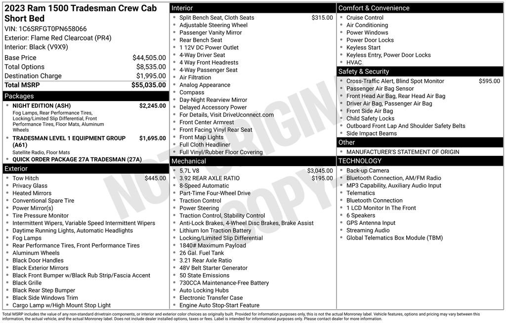 ram ram 1500 pickup 2023 1C6SRFGT0PN658066 image ram ram 1500 pickup 2023 1C6SRFGT0PN658066 image